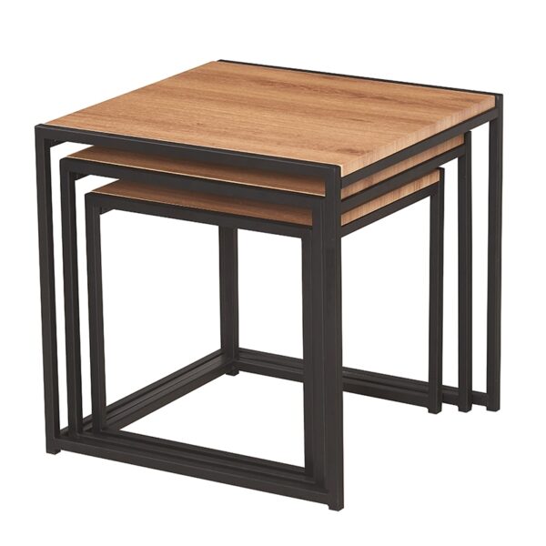 Αγόρασε ALBA SET 3 ΤΜΧ ΤΡΑΠΕΖΑΚΙΑ OAK GRAIN σε μοναδική τιμή στο clickforshop.gr