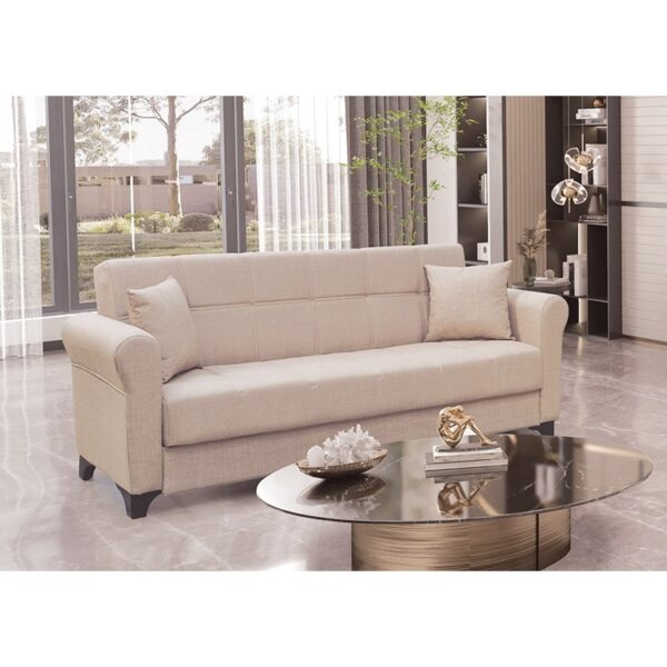 Αγόρασε AZUR LIGHT BROWN ΥΦΑΣΜΑ 3ΘΕΣΙΟΣ ΚΑΝΑΠΕΣ/ΚΡΕΒΑΤΙ ΜΕ ΑΠΟΘ.ΧΩΡΟ 210X80εκ. σε μοναδική τιμή στο clickforshop.gr