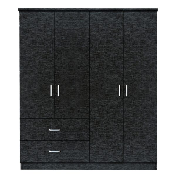 Αγόρασε Ντουλάπα ArteLibre HOYA WAX Μαύρο Μοριοσανίδα 119x42x181cm σε μοναδική τιμή στο clickforshop.gr