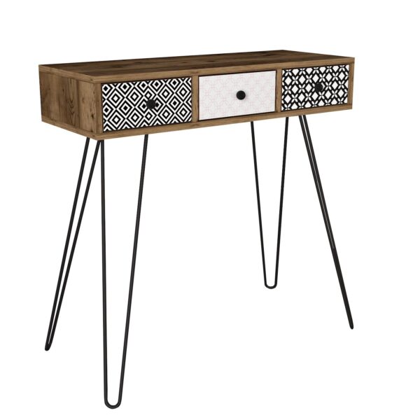 Αγόρασε Κονσόλα ArteLibre LIDYA Καφέ Με Σχέδιο 90x35x91cm σε μοναδική τιμή στο clickforshop.gr