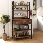 Αγόρασε το Έπιπλο κουζίνας Printo Megapap μεταλλικό - μελαμίνης χρώμα μαύρο - καπνιστή καρυδιά 81