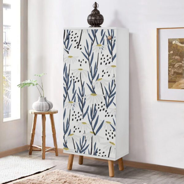 Αγόρασε το Ντουλάπι κουζίνας/μπάνιου - Παπουτσοθήκη Assiri Megapap από μελαμίνη χρώμα λευκό 50x38x135εκ. σε μοναδική τιμή στο clickforshop.gr