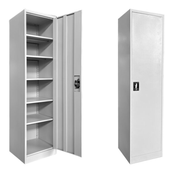 Αγόρασε Ντουλάπα-στήλη Koya pakoworld μέταλλο σε απόχρωση ανοιχτό γκρι 50x45x180εκ σε μοναδική τιμή στο clickforshop.gr